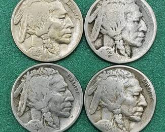 1923, 1923-S, 1924-D, 1924-S Buffalo Nickels