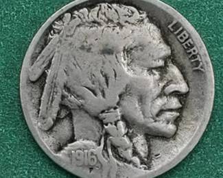 1916-S Buffalo Nickel Full Date