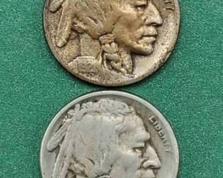 1921 & 1921-S Buffalo Nickels KEY Date
