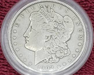 1902 Morgan Silver Dollar in Airtite Higher Grade