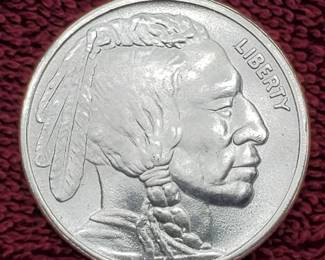 1 Troy Oz Silver Buffalo Round