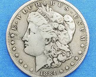 1884-S Morgan Silver Dollar