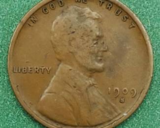 1909 S VDB Lincoln Cent Full Wheat Lines KEY