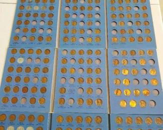 4 Lincoln Cent Albums Lots of Wheats and Unc's see Photos