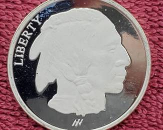 1 Troy Oz Silver Buffalo Round