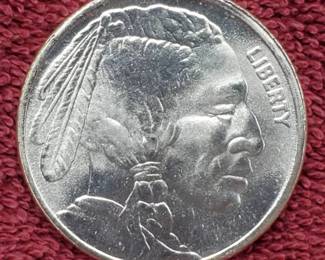 1 Troy Oz Silver Buffalo Round