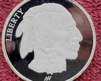 1 Troy Oz Silver Buffalo Round