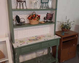 cupboard, doll chairs