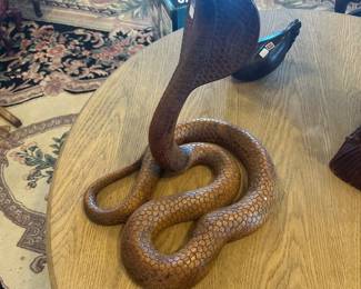 Hand carved snake