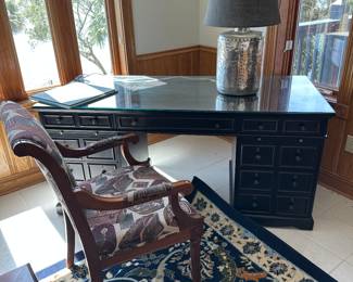 Black executive desk