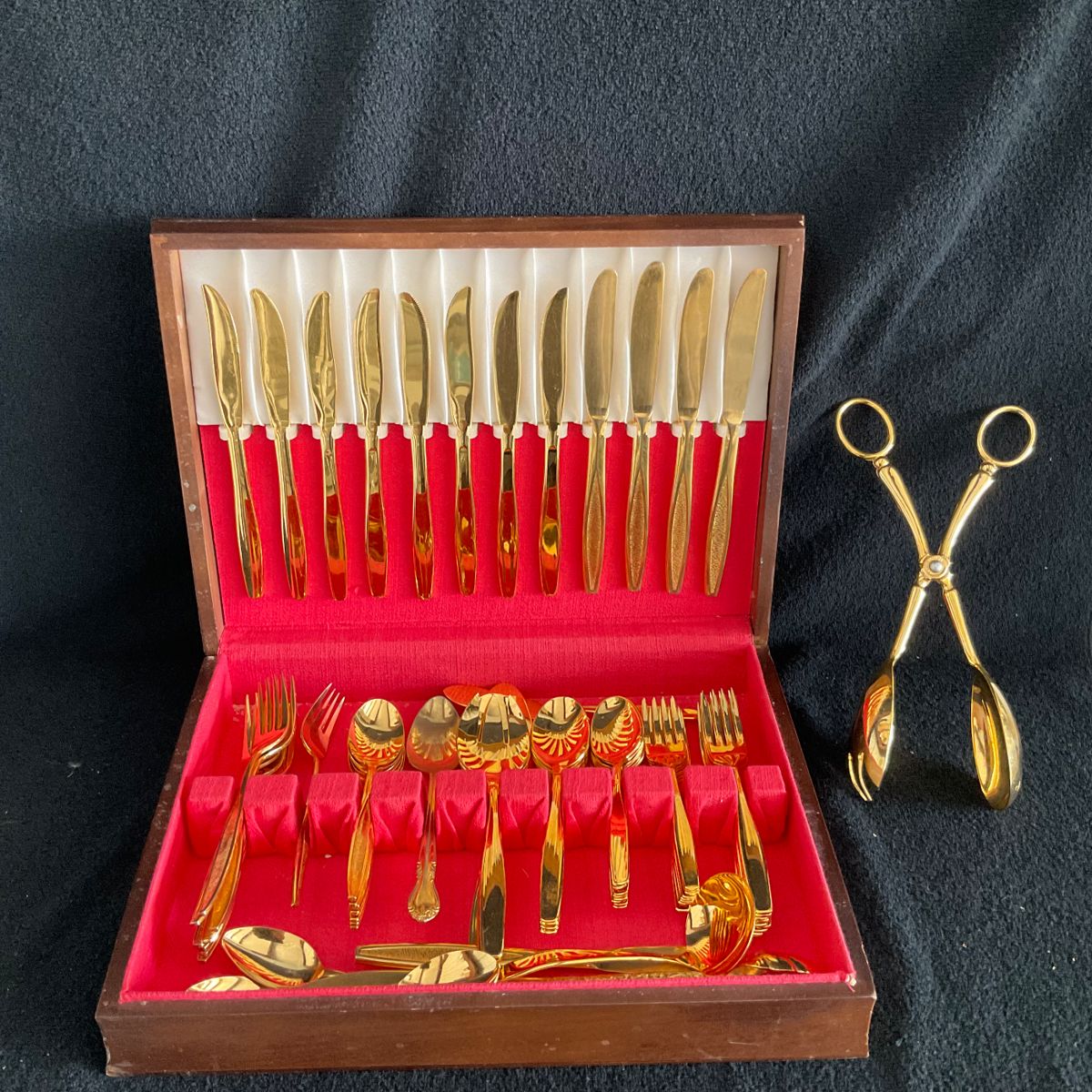 Gold Plated Flatware Set