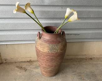Decorative Clay Pot with Handles