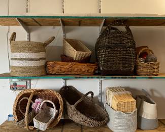 Assorted Woven Baskets Lot