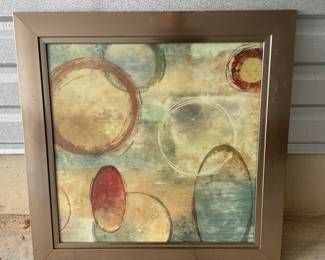 Abstract Framed Art Piece