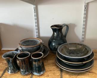 Vintage Stoneware Pottery Set