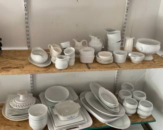 Assorted White Dinnerware Lot