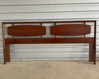 Mid-Century Modern Wooden Headboard