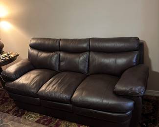 Almost Brand New Super Comfy Leather Sofa