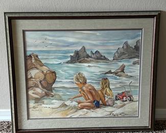 Framed Watercolor Art by Jane Borden