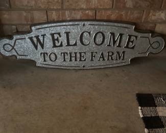 Metal welcome