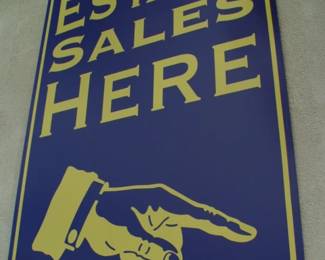 Schiffs Estate sale here sign