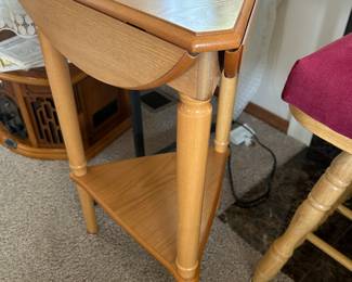 Triangle drop leaf table (there’s 2!)