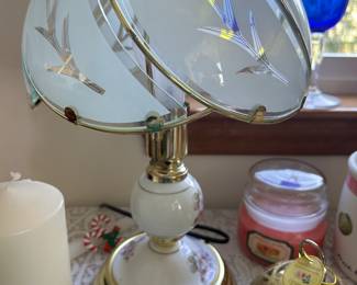 One of a few small bedside touch lamps