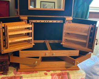 One of several jewelry boxes, various styles