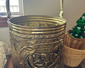 Vintage brass bucket