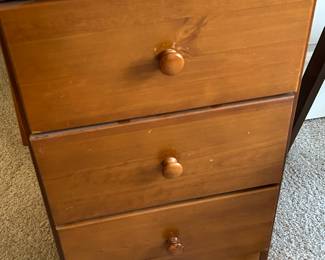 Small 3 drawer side table cabinet