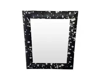 KLASP Home Metallic Cowhide Mirror