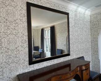 Custom Oversized Croc Embossed Italian Leather Mirror