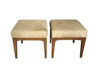 KLASP Home Laser Cut Hair on Hide Stools, Pair