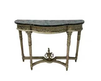 Antique Console with Marble Top
