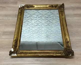 Antique Gilded Ballroom Mirror