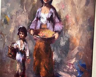 Oil painting signed