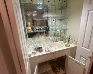 Nice variety of bar glasses