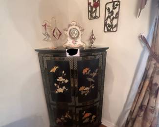 Fabulous oriental corner cabinet