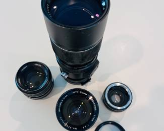 Vintage camera lenses