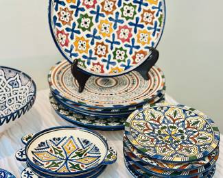 Moroccan serving pieces