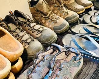 Outdoor hiking shoes and boots