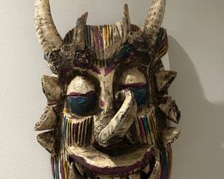 One of many tribal masks