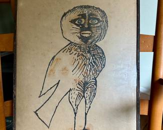 Joseph Low, original art.  Signed and inscribed.