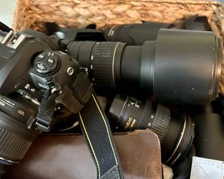 Cameras, Lenses galore