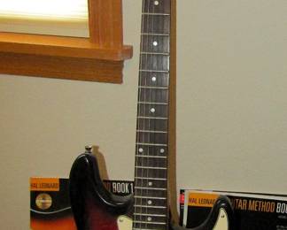 Crescent electric guitar