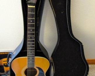 Kingston V-1 acoustic guitar & case