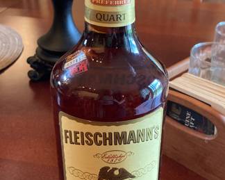 Vintage 1978 whiskey bottle