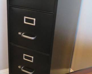 File cabinet with hanging folders