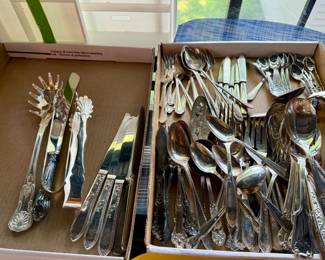 Silver plate flatware