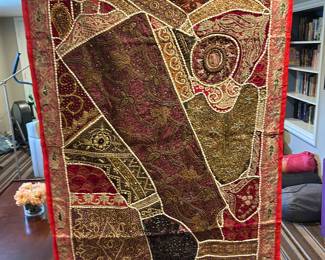 Beaded Embroidered Tapestry